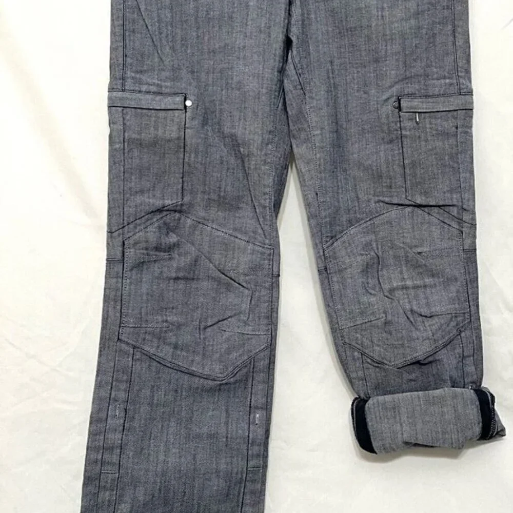 REI 844195 Blue Convertible Full Cropped Stretch Pants EUC size 0